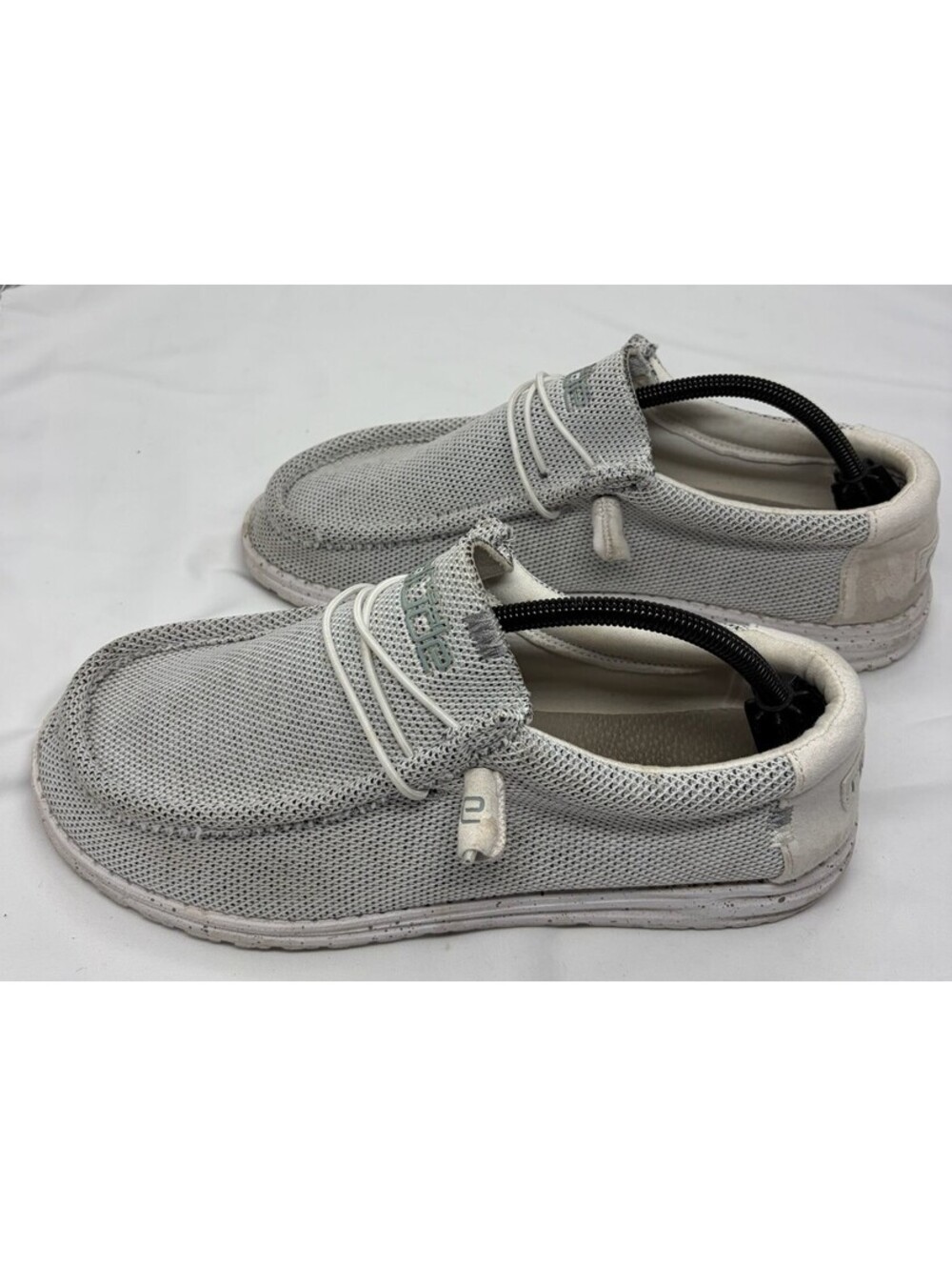 Hey Dude Wally Sox Stone White Slip On Men's Shoes Size 11